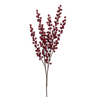 Metallic Berry Bush -  Red