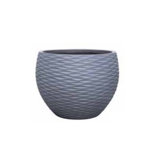 Abstract Wave Planter - Stone "Gray" B - 14 1/4" W