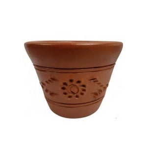 Vaso Planter - Sealed Terracotta/Red - 10 1/4" W