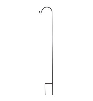 Single Crane Hook - 5/8" Round Bar - Black - 7' 4" Tall