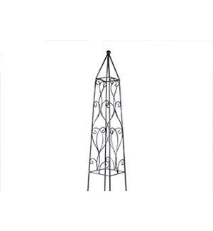 Wisteria Obelisk - 36" - Black