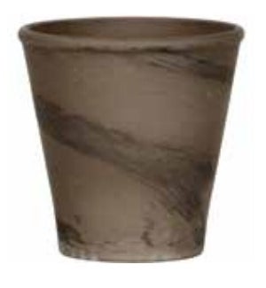 German Rose Pot - Basalt Clay 5 1/2" W