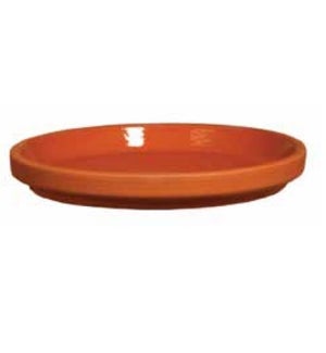 German Inner Glazed Saucer - Red Clay - 6 1/4" W