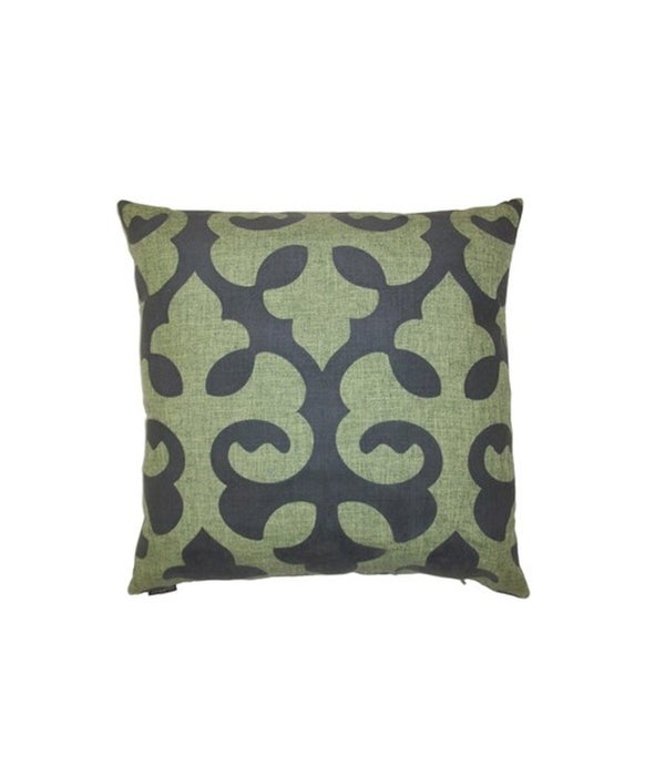 Harlow Square Green Pillow