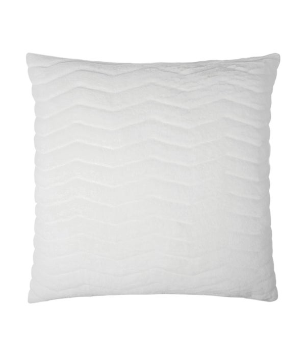 Lush Chevron Lumbar Snow Pillow