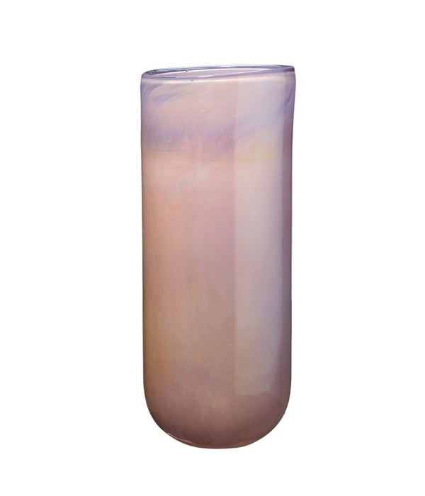 Large Vapor Vase Metallic Lavender