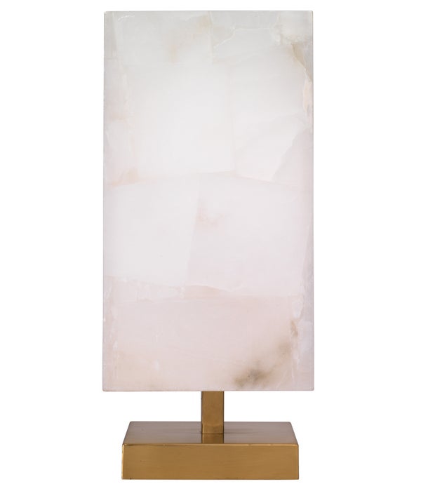 Ghost Axis Ant Brass Alabaster Table Lamp
