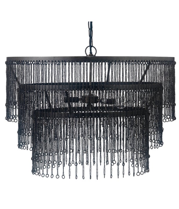 Link Chandelier in Iron
