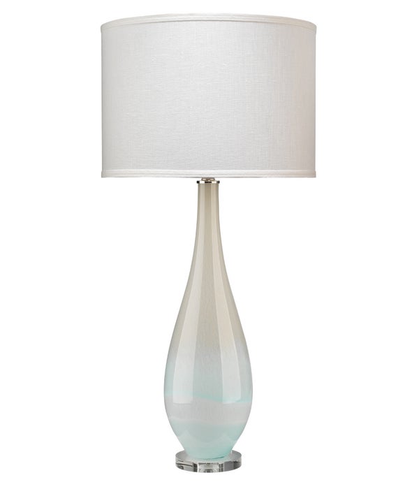 Dewdrop Blue Glass Table Lamp