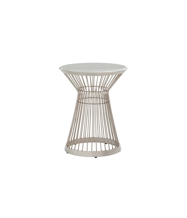 Martini Stainless Accent Table