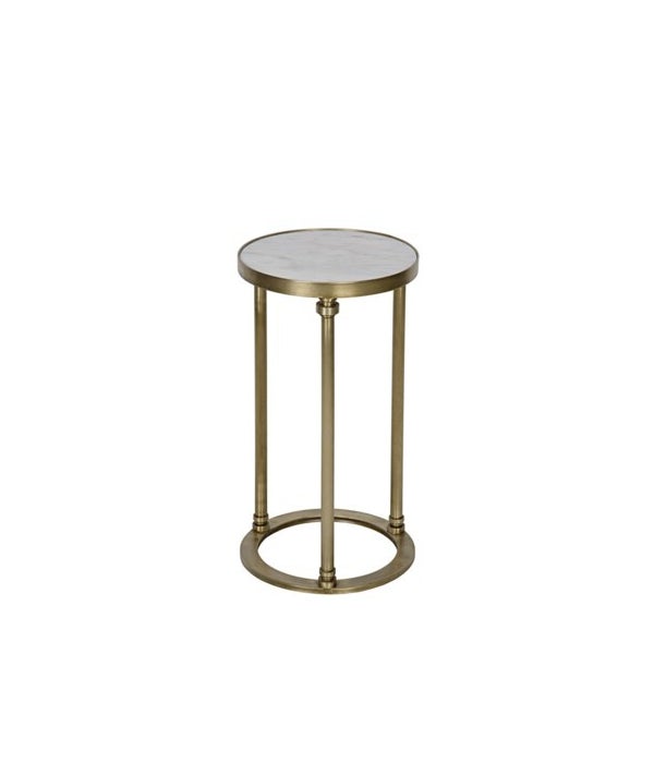 Molly Side Table, C, Metal and Quartz