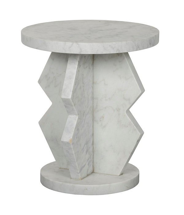 Belasco Side Table, Marble