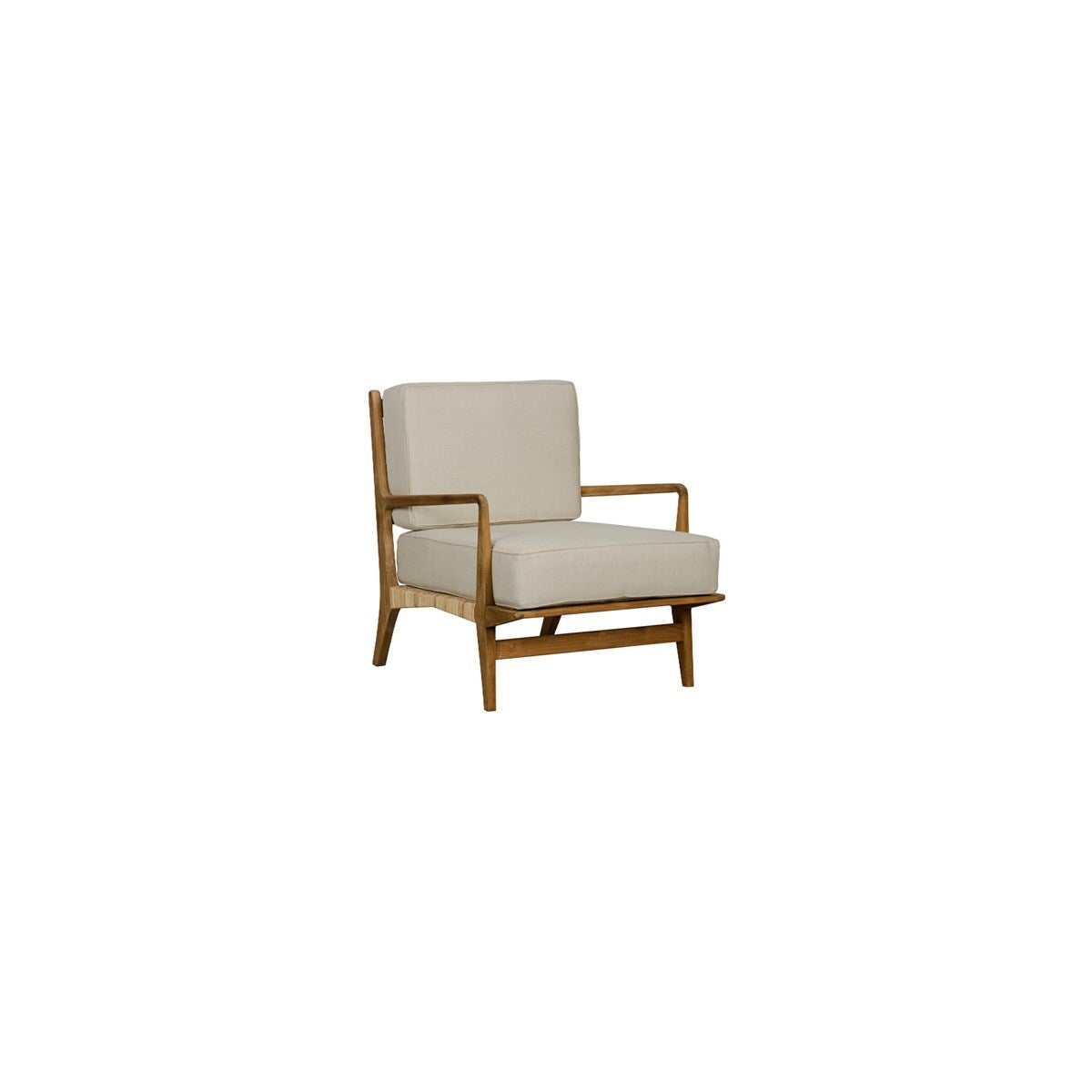 Allister Chair, Teak and Rattan