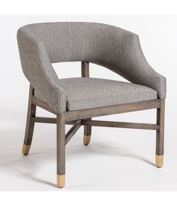 Wyatt Dining Chair, Modern Tweed, Distressed Beechwood