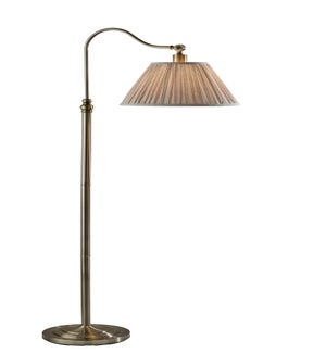 SHILOH FLR LAMP- ANTIQUE BRASS