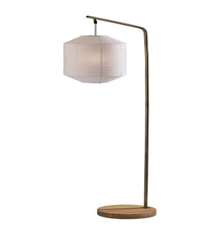KEANU FLOOR LAMP-ANTIQUE BRASS
