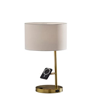Wyatt Supercharger Desk Lamp- Antique Brass