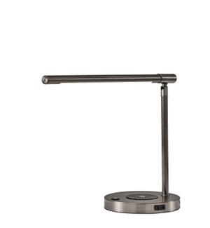 Dax LED Wrlss Chrg Dsk Lmp-Stl