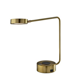 Viper Supercharger LED Desk Lamp- Antique Brass