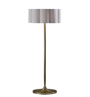 ELODIE FLR LAMP- ANTIQUE BRASS