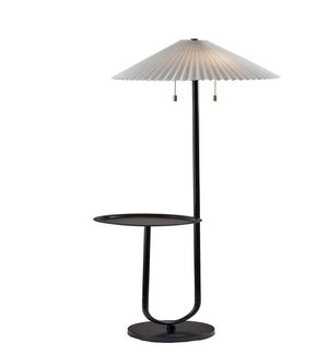 UMA SHELF FLOOR LAMP- BLACK