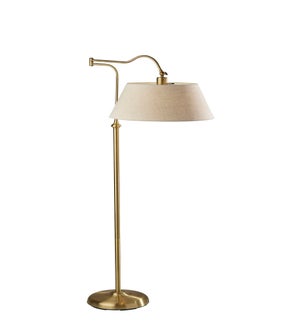 Rodeo Flr Lamp- Antique Brass