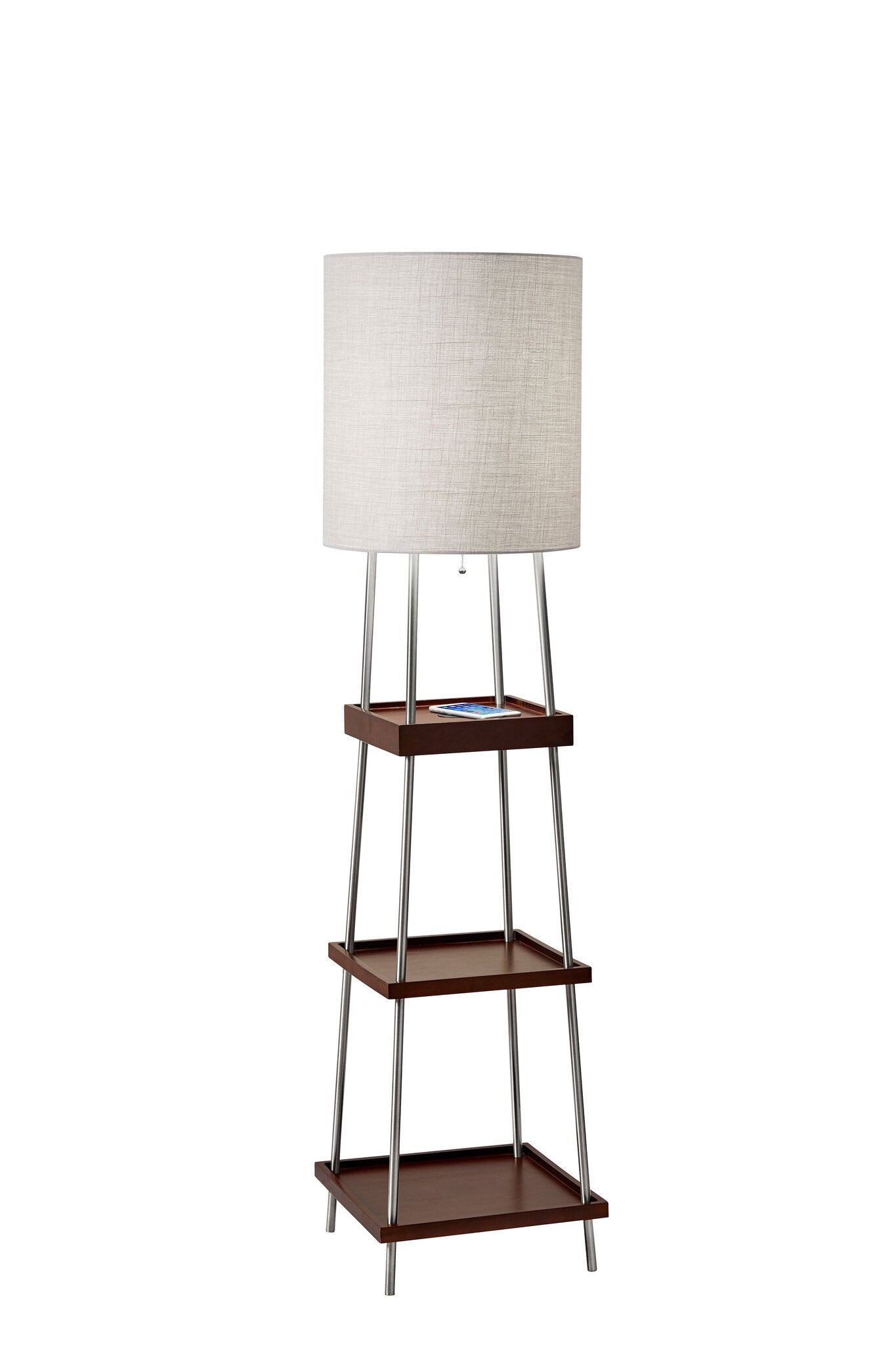 adesso qi shelf charging floor lamp