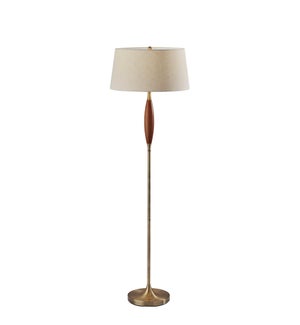 Pinn Floor Lamp- Antique Brass