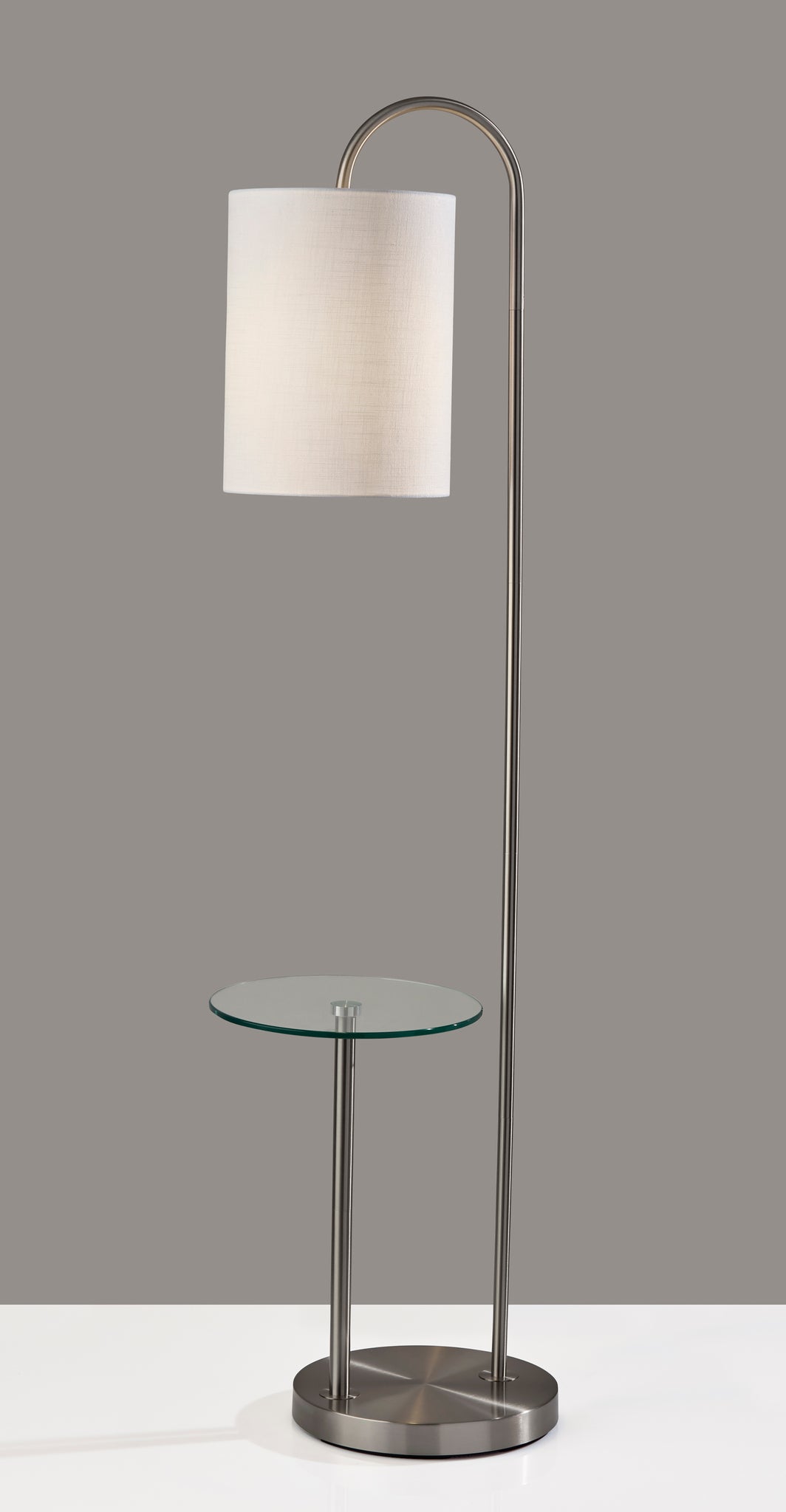 Amira Shelf Floor Lamp- Steel - shelf lamps | Adesso