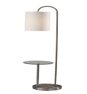 Amira Shelf Floor Lamp- Steel