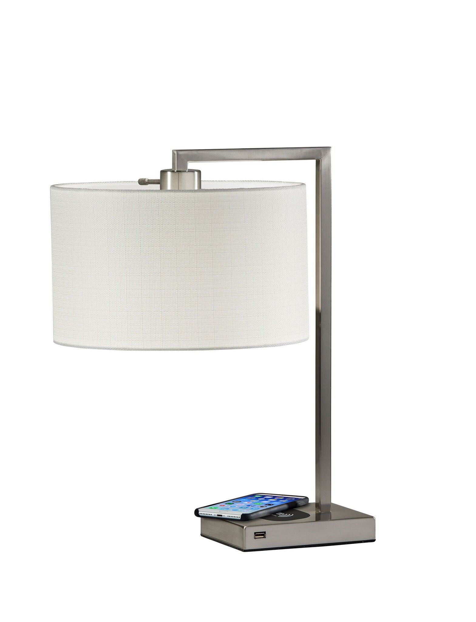 Adesso qi shelf charging floor deals lamp