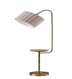 Caldwell Shelf Floor Lamp- Antique Brass