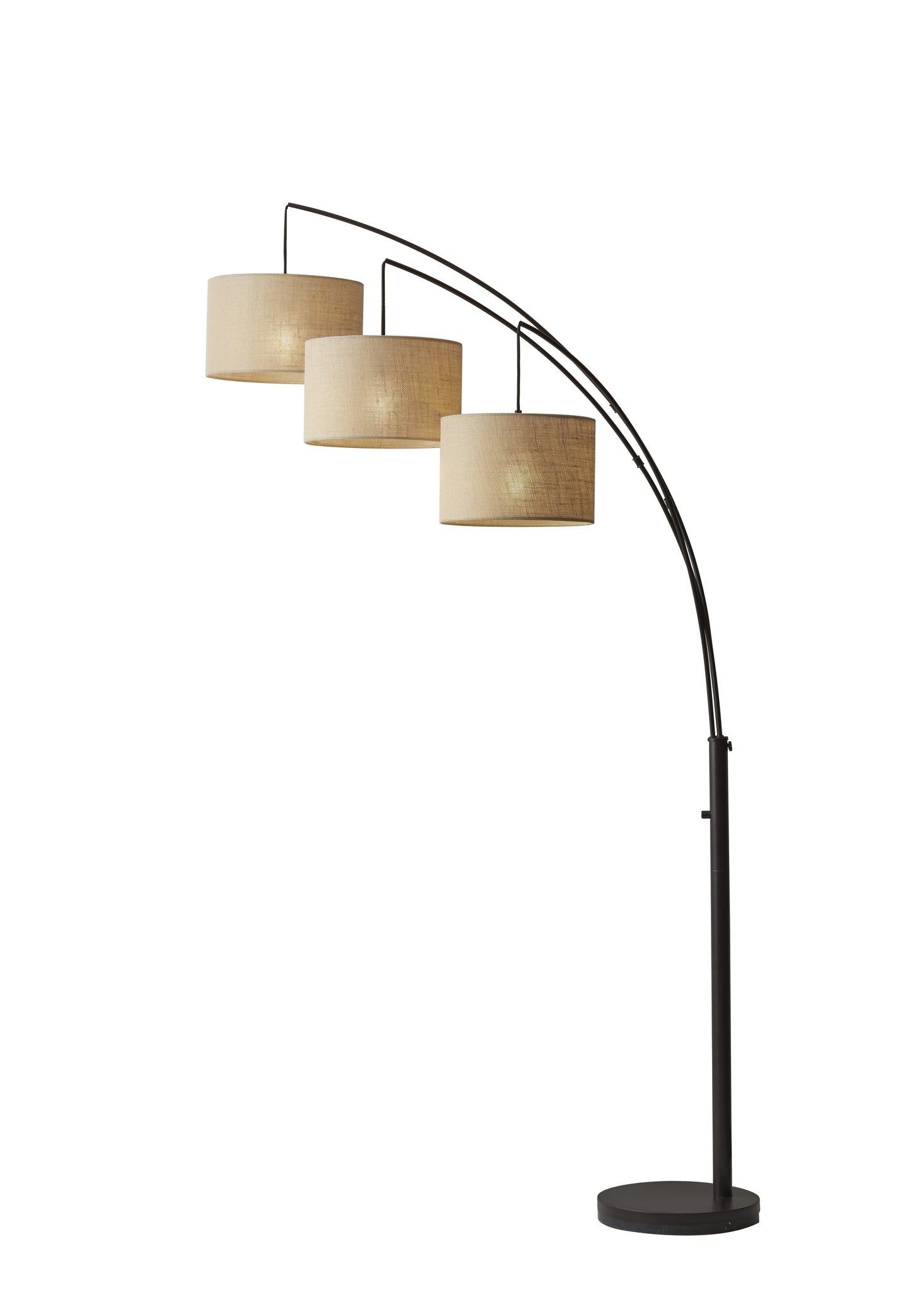 adesso trinity 3 arc floor lamp