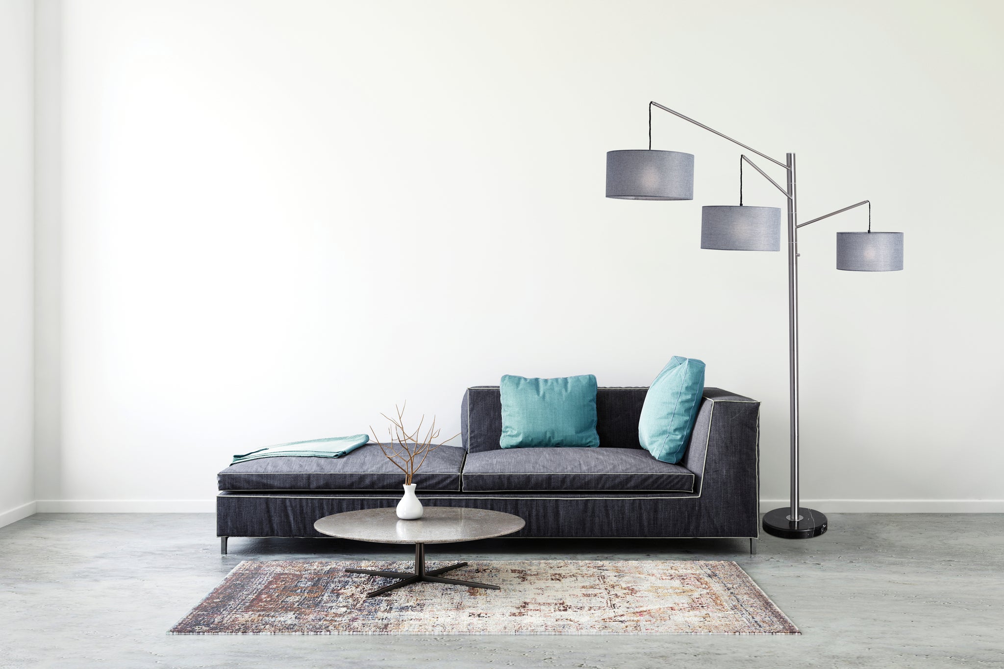 adesso wellington arc lamp