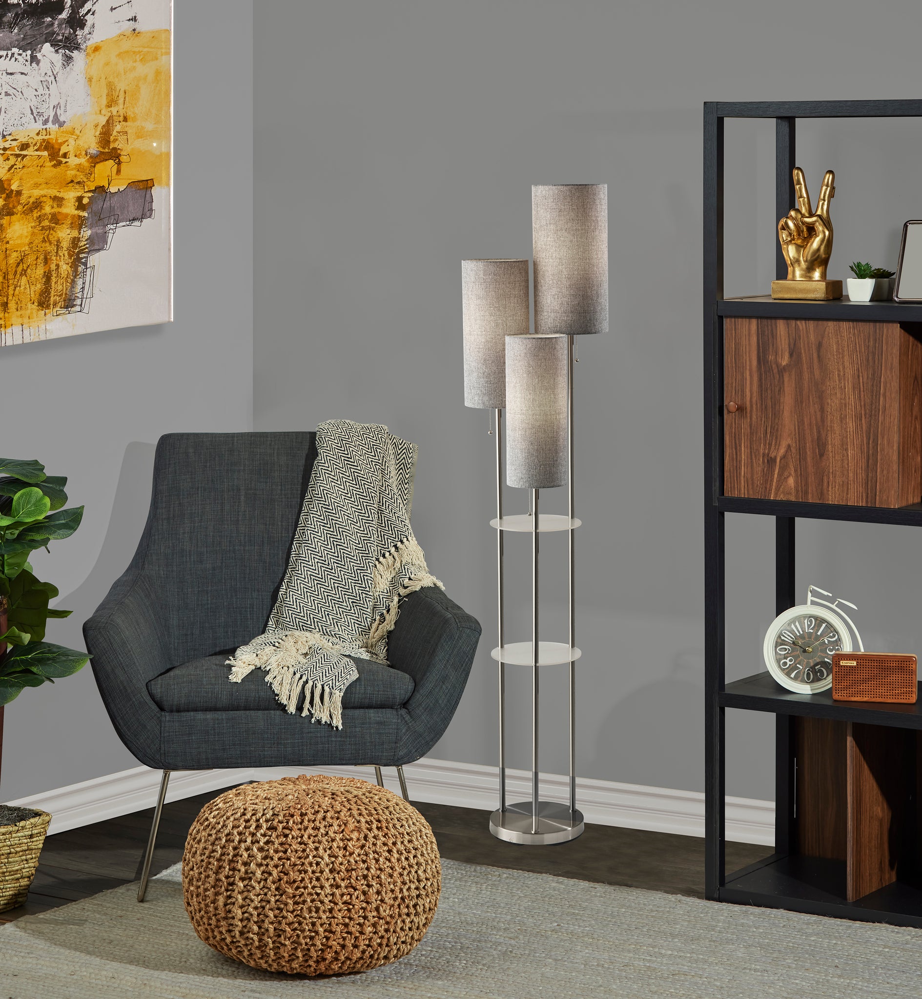 Trio floor deals lamp