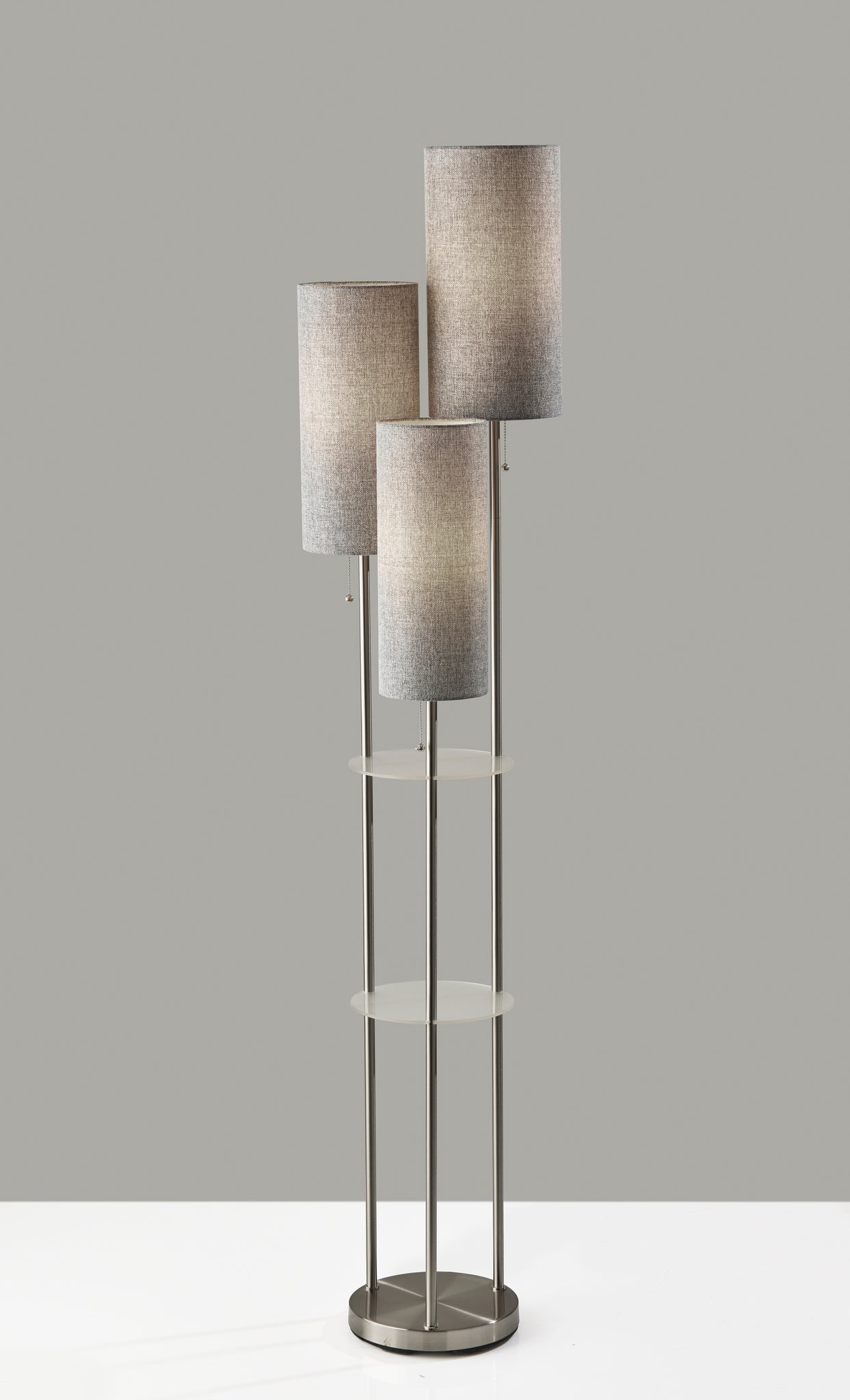 tri light shelf floor lamp