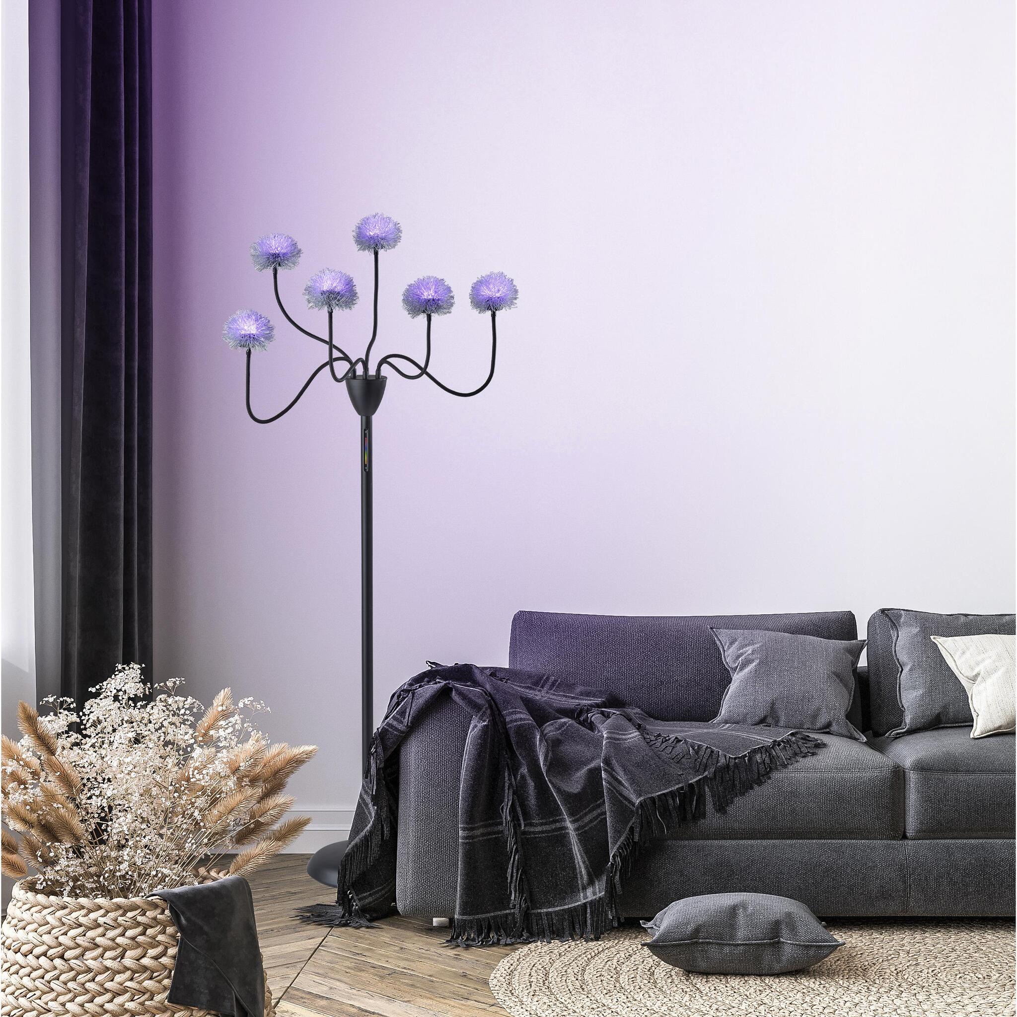 Purple sales floor lamp