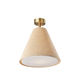 Hadley Flush Mount- Natural