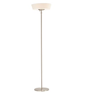 Harper Floor Lamp- White Shade