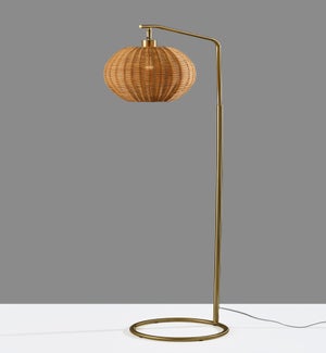 Maeve Floor Lamp-Antique Brass