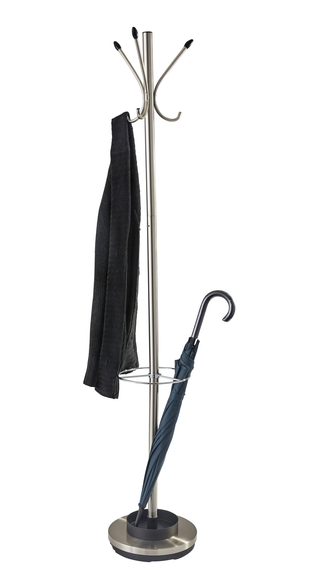 Black coat rack with umbrella online stand