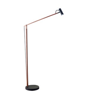 ADS360 Crane Flr Lamp-Walnut