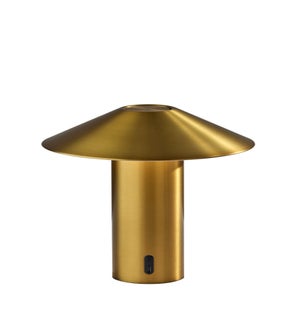 Pina LED Cordless Table Lamp- Antique Brass