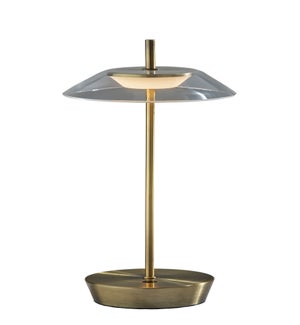 Ako LED Cordless Table Lamp- Antique Brass