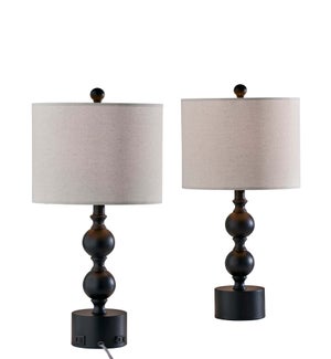 JULIUS 2 PC TABLE LAMP PACK