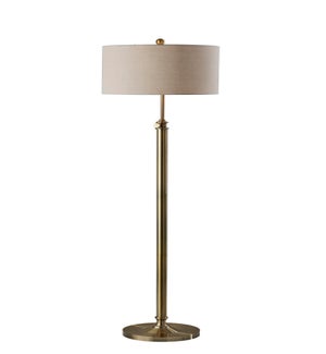 Barton Floor Lamp- Antq Brass