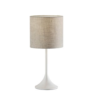 Leslie Table Lamp- White