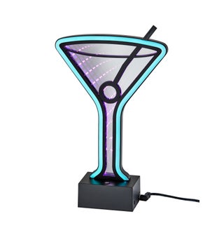 Infinity Neon Martini Glass
