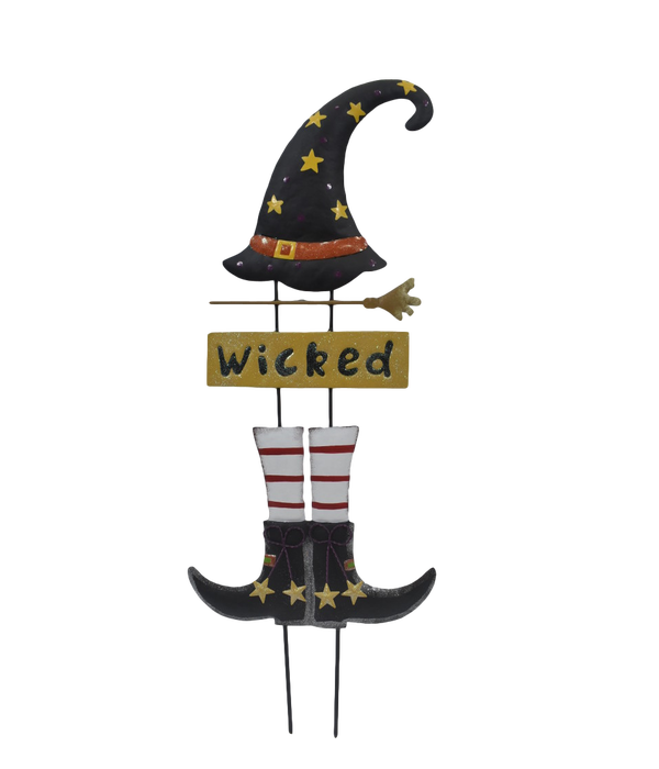 WITCH HAT AND LEGS YARD ART CS. PK.: 12