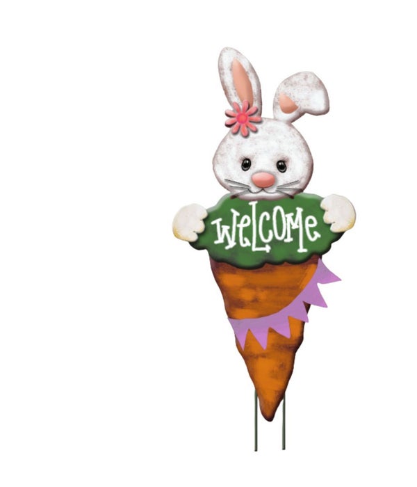 WELCOME CARROT WITH BUNNY